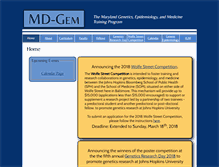 Tablet Screenshot of hopkinsgenetics.org